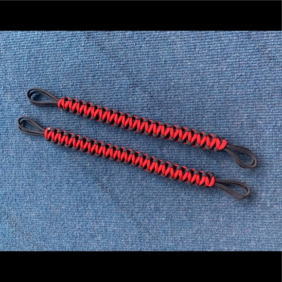 Black and red paracord grab handles - Picture 3 of 5
